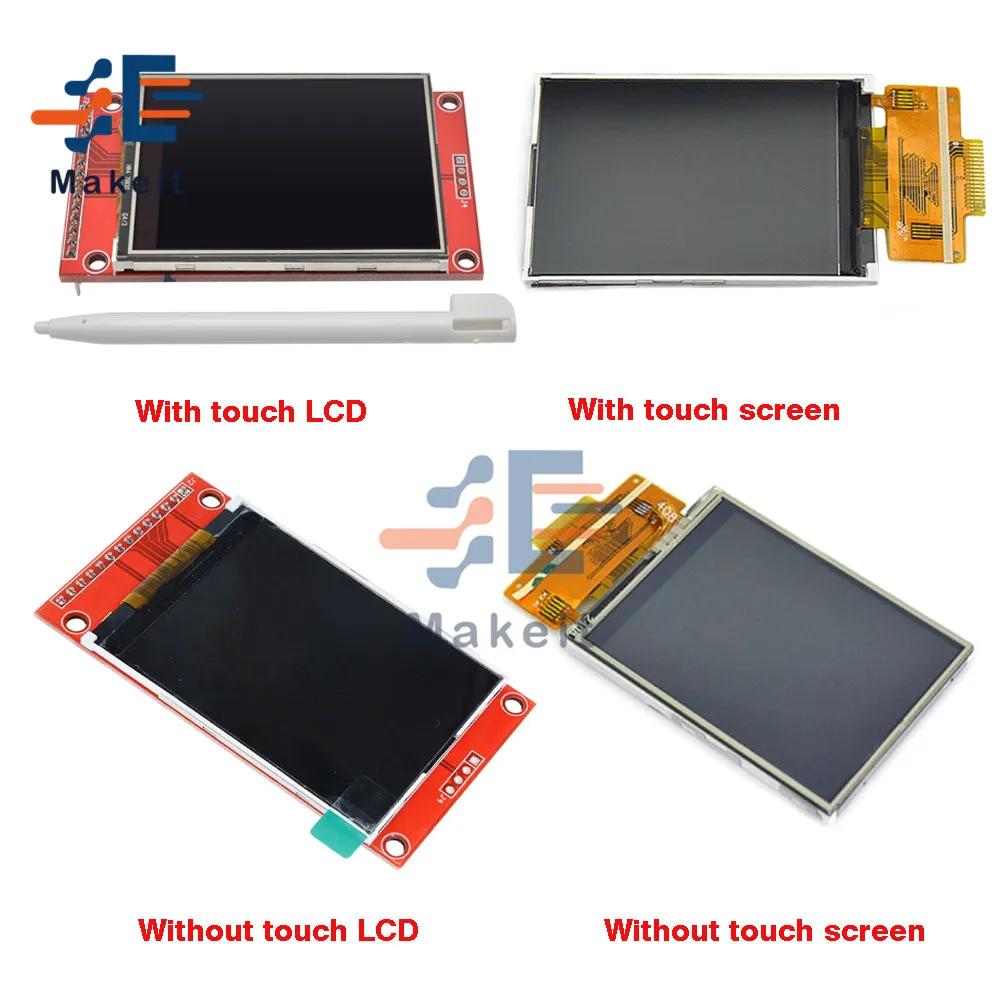 Ƶ̳ LCD ÷ г  Ʈ , 2.4 ġ, 3.3V, 5V, ILI9341, SPI  LED ÷, PCB 
